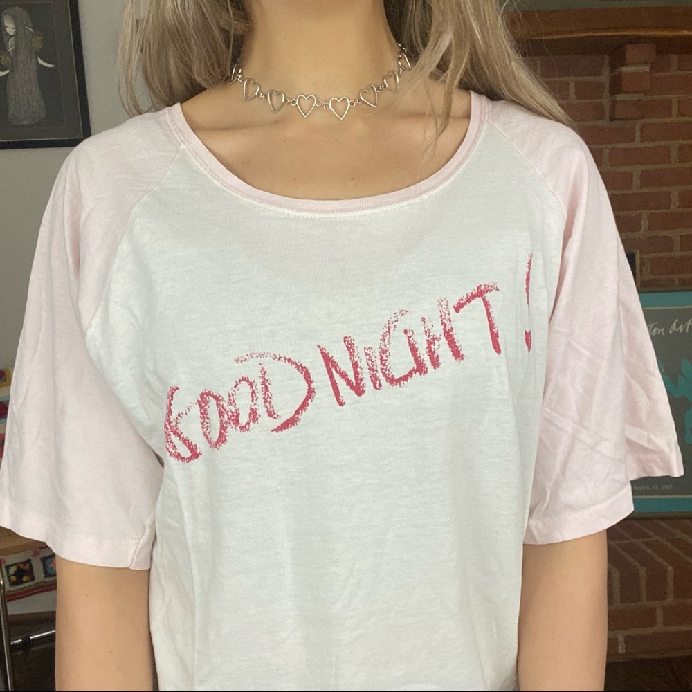 Vintage 90s Goodnight Oversized Faded Single StitWorn In Baseball Tee Ni…